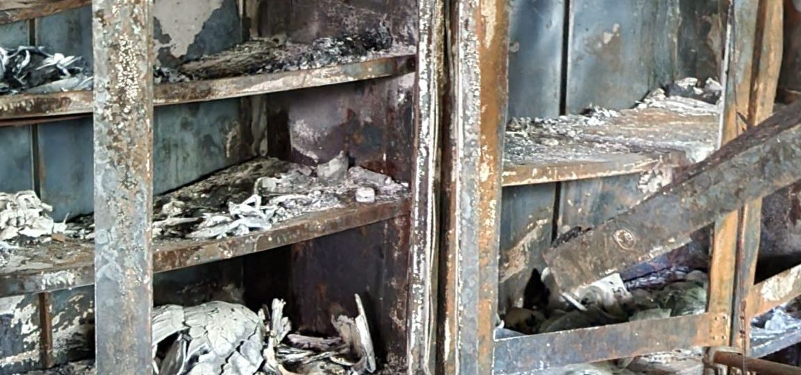 Coleção destruída foto Célio Haddad